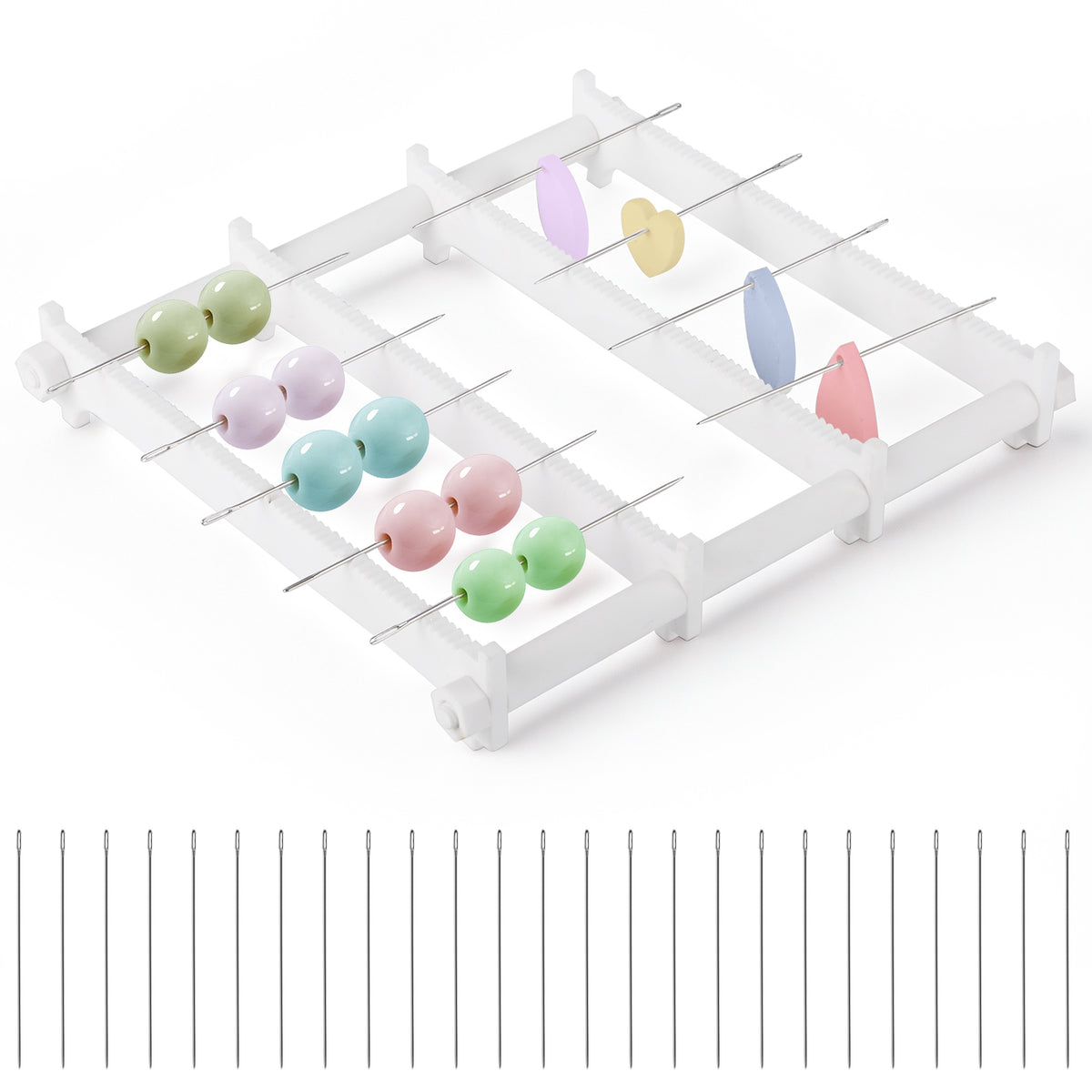 WECLAYER Bead Baking Rack,Polymer Clay Tools with 232 Slots(58 * 4) – Stackable & Heat-Resistant Drying Rack for Jewelry Making, Oven Safe for Home Ovens, Includes 25 Pins